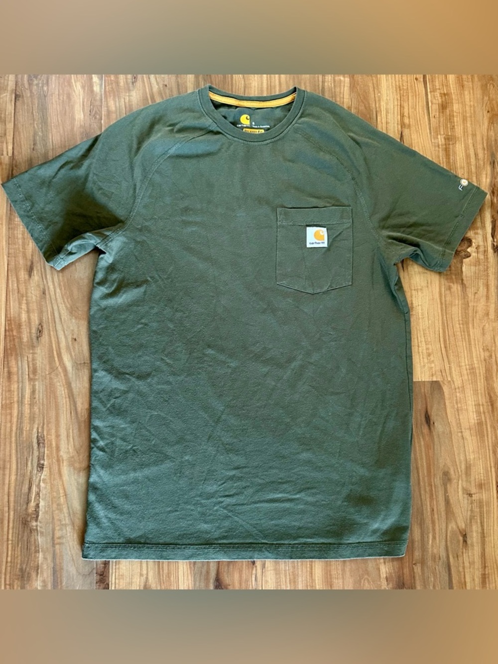 Carhartt Olive Green Short-Sleeve Pocket Tee